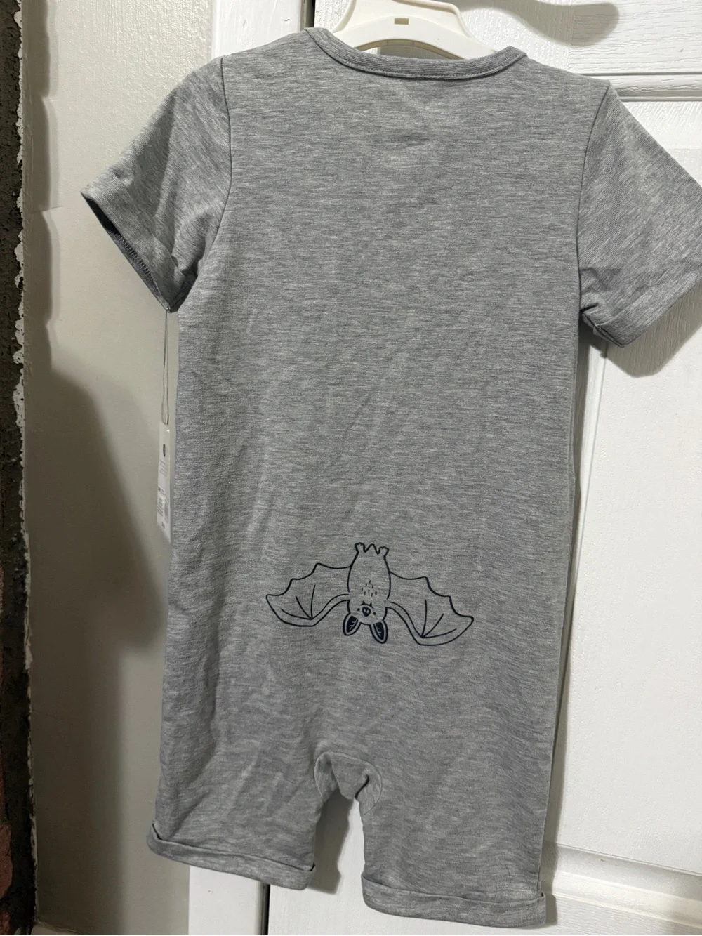 cloud island Grey 'COUNT SNUGGULA' Baby Romper